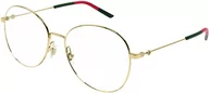 Okulary korekcyjne, oprawki, szkła - Gucci Okulary korekcyjne GG1201O-001 - miniaturka - grafika 1
