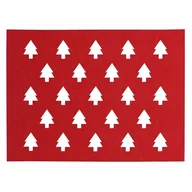 Obrusy i serwetki - Podkładka filcowa FERIO 40 x 30 cm czerwony - miniaturka - grafika 1