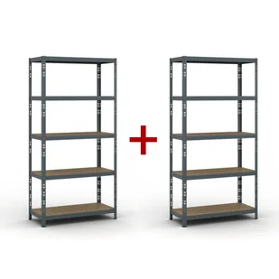 B2B Partner Regał półkowy 1790 x 900 x 400, nośność 175 kg 1+1 GRATIS 540037 - Szafy i regały magazynowe - miniaturka - grafika 1