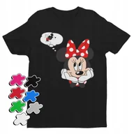 Koszulki męskie - Koszulka T-Shirt Dziecięca Z Nadrukiem Myszka Miki Minnie Różne -M 134-140 - miniaturka - grafika 1