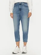 Spodnie damskie - Tommy Jeans Jeansy DW0DW19768 Niebieski Mom Fit - miniaturka - grafika 1