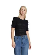 Swetry damskie - Morgan Damski sweter Maille Ajourée Col Rond Mlilou, morski, S Krótki - miniaturka - grafika 1