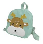 Plecaki szkolne i tornistry - Plecak przedszkolny do przedszkola stylowy SQUISH W307 renifer zielony - miniaturka - grafika 1