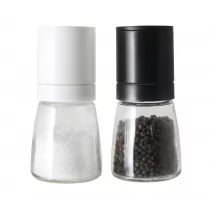 Vialli Design VialliDesign Młynek do soli i pieprzu - zestaw Livio, 2x 170 ml - Pojemniki na przyprawy - miniaturka - grafika 1