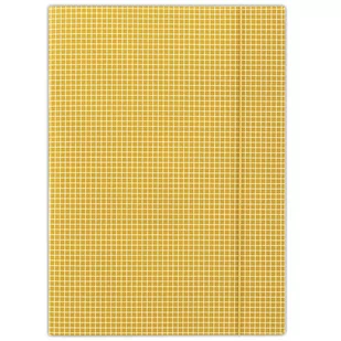 Donau Teczka z gumką karton A4 400gsm 3-skrzydłowa pomarańczowa w kratę - Szkolne artykuły papiernicze - miniaturka - grafika 1