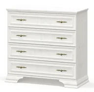 Komody - Biała Komoda Z 4 Szufladami E8-B06 - miniaturka - grafika 1
