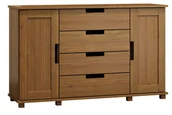 Komody - Komoda sosnowa drewniana nr4 Modern 120x100x42 dąb - miniaturka - grafika 1