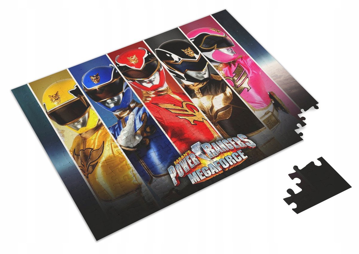 Puzzle + IMIĘ Power Rangers Prezent 96 el Wzory #2