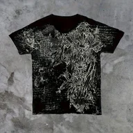 Bluzki damskie - TEMU Y2K Letnia Kolekcja Nowy T-shirt z Nadrukiem w Stylu Amerykańskiej Ulicy, Krótkie Rękawy, Hip-Hop Retro i Luźny Krój - miniaturka - grafika 1