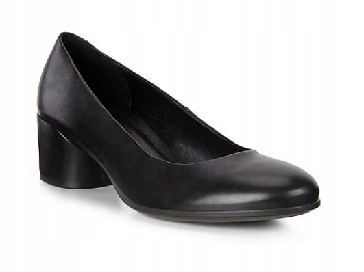 ECCO CZÓŁENKA DAMSKIE CZARNE SKÓRZANE 38 J_E