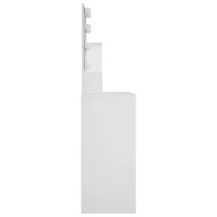 Lumarko Toaletka z oświetleniem LED, biała, 86,5x35x136 cm - Toaletki - miniaturka - grafika 7