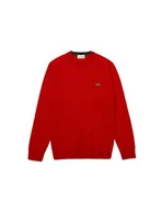 Swetry męskie - Lacoste sweter męski, Czerwona, M - miniaturka - grafika 1