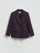 Marynarki i żakiety damskie - Reserved - Marynarka z wiskozą - fioletowy - miniaturka - grafika 1