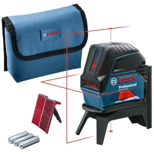 Bosch Laser krzyżowo-punktowy GCL 2-15 + BT150 + LBOX - Poziomice, łaty, miary - miniaturka - grafika 1