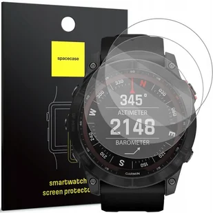 3× Szklo hartowane Spacecase Garmin Fenix 7X / 7X Solar - Akcesoria do smartwatchy - miniaturka - grafika 1