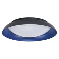 Lampy sufitowe - LEDVANCE Orbis Plate lampa sufitowa LED, czarno-niebieska, 45W, 2200lm, 3000K, 480mm, 830 przyjazna ciepła biel, możliwość ściemniania w 3 krokach za pomocą kopnięcia, stopień ochrony IP20, śruby montażowe i kołki w zestawie - miniaturka - grafika 1
