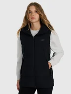 Kurtki damskie - 4F Bezrękawnik puchowy z wypełnieniem syntetycznym damski - czarny M - miniaturka - grafika 1