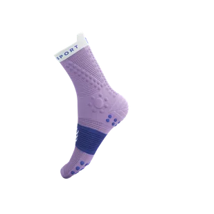 COMPRESSPORT Skarpetki do biegania trailowe ProRacing Socks V4 Trail lupine/dazzling blue - Skarpetki sportowe męskie - miniaturka - grafika 8