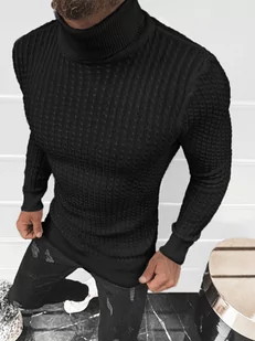 SWETER MĘSKI GOLF CZARNY OZONEE L/1539 - Ozonee - Swetry męskie - miniaturka - grafika 1