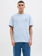 Koszulki męskie - Jack & Jones Koszulka w kolorze błękitnym - miniaturka - grafika 1