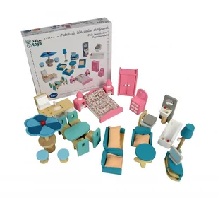 AdamToys Mebelki dla lalek - Zestaw skandynawski N4039 - Akcesoria dla lalek - miniaturka - grafika 1