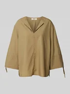Koszule damskie - Bluzka o kroju relaxed fit z dekoltem w serek model ‘JENAALF’ - miniaturka - grafika 1