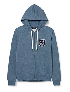 Emporio Armani Męska bluza męska z logo Terry, Melanż Denim, M - Bluzy męskie - miniaturka - grafika 1