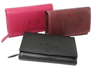 Portfel Damski MONEY MAKER Średni Z Napem 12135B 15,5 x 10 x 4 [cm] - Portfele - miniaturka - grafika 1