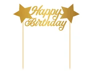 Urodziny dla dorosłych - Folat Topper na tort Happy Birthday - cm - miniaturka - grafika 1