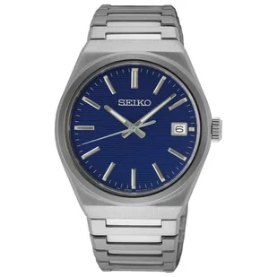 Zegarek Seiko Analogowy SUR555P1, Srebrny - Zegarki męskie - miniaturka - grafika 1