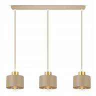 Lampy sufitowe - Lampa sufitowa wisząca żyrandol kaszmir ecru beżowa 485-BZ3 salon stół LED - miniaturka - grafika 1