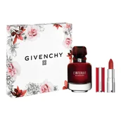 Zestawy kosmetyków damskich - Givenchy L'Interdit Rouge Zestaw: woda perfumowana + minipomadka do ust Le Rouge No. 37 Deep Velvet - miniaturka - grafika 1