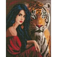 Zabawki kreatywne - Ideyka Diamentowa mozaika - Siła piękna 40x50cm - miniaturka - grafika 1