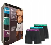 Majtki męskie - NIKE Dri-FIT Everyday Cotton Boxer 3Pak (0000KE1007-EWQ) S - miniaturka - grafika 1
