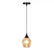 Lampy sufitowe - Candellux Lampa wisząca szklana czarno/brązowa Aspa 31-00583 31-00583 - miniaturka - grafika 1
