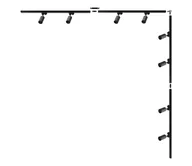 Lampy sufitowe - Zuma Line 3581 - Spot Świetlny w systemie szynowym TUBE 8xGU10/35W/230V czarny - miniaturka - grafika 1