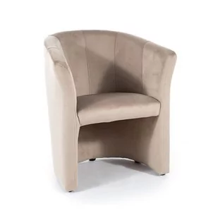 Fotel TM-1 Velvet Signal Bluvel 40 ciemny beż - Fotele - miniaturka - grafika 1
