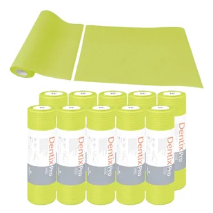 Serweta dentystyczna na rolce 33cm x 48cm limonkowa podfoliowana 54g DentixPro 400szt - Sprzęt i akcesoria stomatologiczne - miniaturka - grafika 1