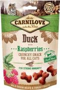 Przysmaki dla kotów - Carnilove Carnilove Przysmak Crunchy Duck with raspberries op 50g - miniaturka - grafika 1