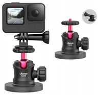 Akcesoria do kamer sportowych - Uchwyt Przyssawka Magnetyczna + Głowica Kulowa 3d Do Kamery Gopro Sjcam Xiaomi Dji Insta360 / Ulanzi / C029 - miniaturka - grafika 1