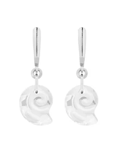 Srebrne kolczyki z muszelkami SWAROVSKI® CRYSTAL - Kolczyki - miniaturka - grafika 1