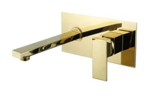 Sea-Horse Bateria umywalkowa podtynkowa Cedi BJJ340G Gold BJJ340G - Baterie umywalkowe - miniaturka - grafika 1