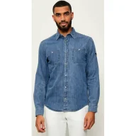 Koszule męskie - Paul&Shark Jeansowa koszula | Regular Fit - miniaturka - grafika 1