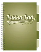 Zeszyty szkolne - Project Book Olive A4/100K kratka oliwkowy (3szt) - PUKKA - miniaturka - grafika 1