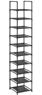 Wąski Regał Czarny Na Buty W Stylu Minimalistycznym M8-L51 - Szafki na buty - miniaturka - grafika 1