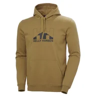 Bluzy męskie - Męska Bluza HELLY HANSEN NORD GRAPHIC PULL OVER HOODIE 62975_787 – Czarny - miniaturka - grafika 1