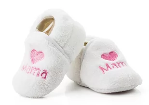 Ciepłe buciki niemowlęce dla dziewczynki 0-6 m. - Buty dla dziewczynek - miniaturka - grafika 1