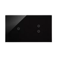 Domofony - KONTAKT-SIMON Simon Touch ramki Panel dotykowy S54 Touch, 2 moduły, 1 pole dotykowe + 2 pola dotykowe pionowe, zastygła lawa DSTR213/73 DSTR213/73 - miniaturka - grafika 1