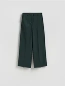 Spodnie damskie - Reserved - Spodnie z kantem - morski - miniaturka - grafika 1