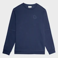 Bluzy sportowe męskie - Męska bluza dresowa nierozpinana bez kaptura OUTHORN OTHSS23TSWSM316 - granatowa - Outhorn - miniaturka - grafika 1